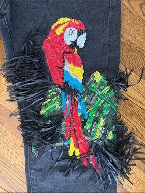 Fancy appliqué jeans